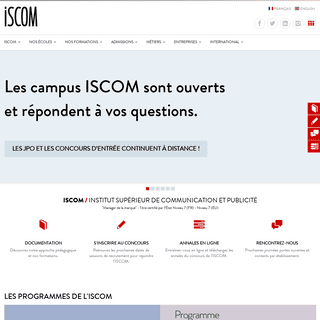 A complete backup of iscom.fr
