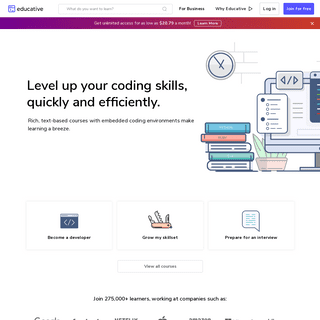 Interactive Courses for Software Developers - Educative