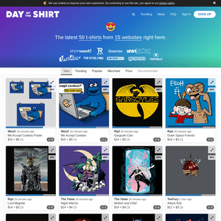 A complete backup of dayoftheshirt.com