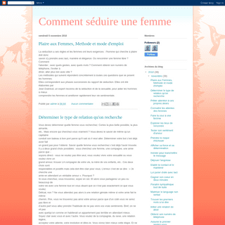 A complete backup of comment-seduire-une-femme.blogspot.com
