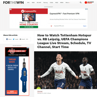 A complete backup of ftw.usatoday.com/2020/02/how-to-watch-tottenham-hotspur-vs-rb-leipzig-uefa-champions-league-live-stream-sch