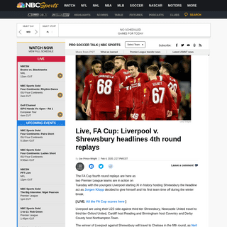 A complete backup of soccer.nbcsports.com/2020/02/04/live-fa-cup-liverpool-v-shrewsbury-4th-round-replays/