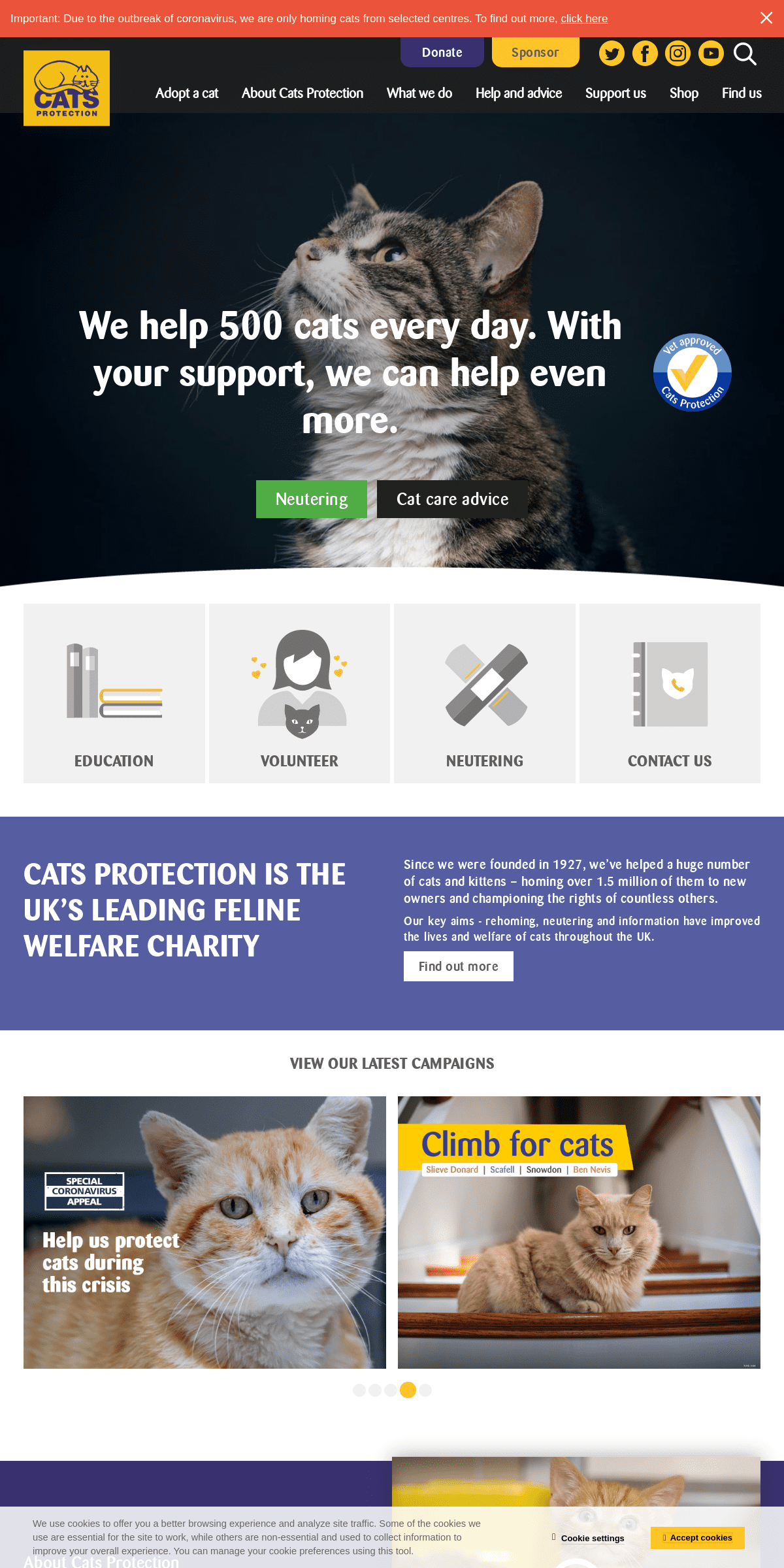 A complete backup of cats.org.uk
