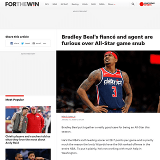 A complete backup of ftw.usatoday.com/2020/01/bradley-beals-fiance-and-agent-are-furious-over-all-star-game-snub