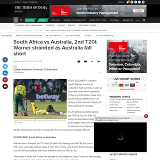 A complete backup of timesofindia.indiatimes.com/sports/cricket/australia-in-south-africa/south-africa-vs-australia-2nd-t20i-war