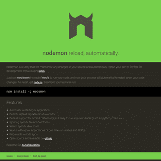 A complete backup of nodemon.io
