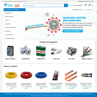 A complete backup of vashielectricals.com
