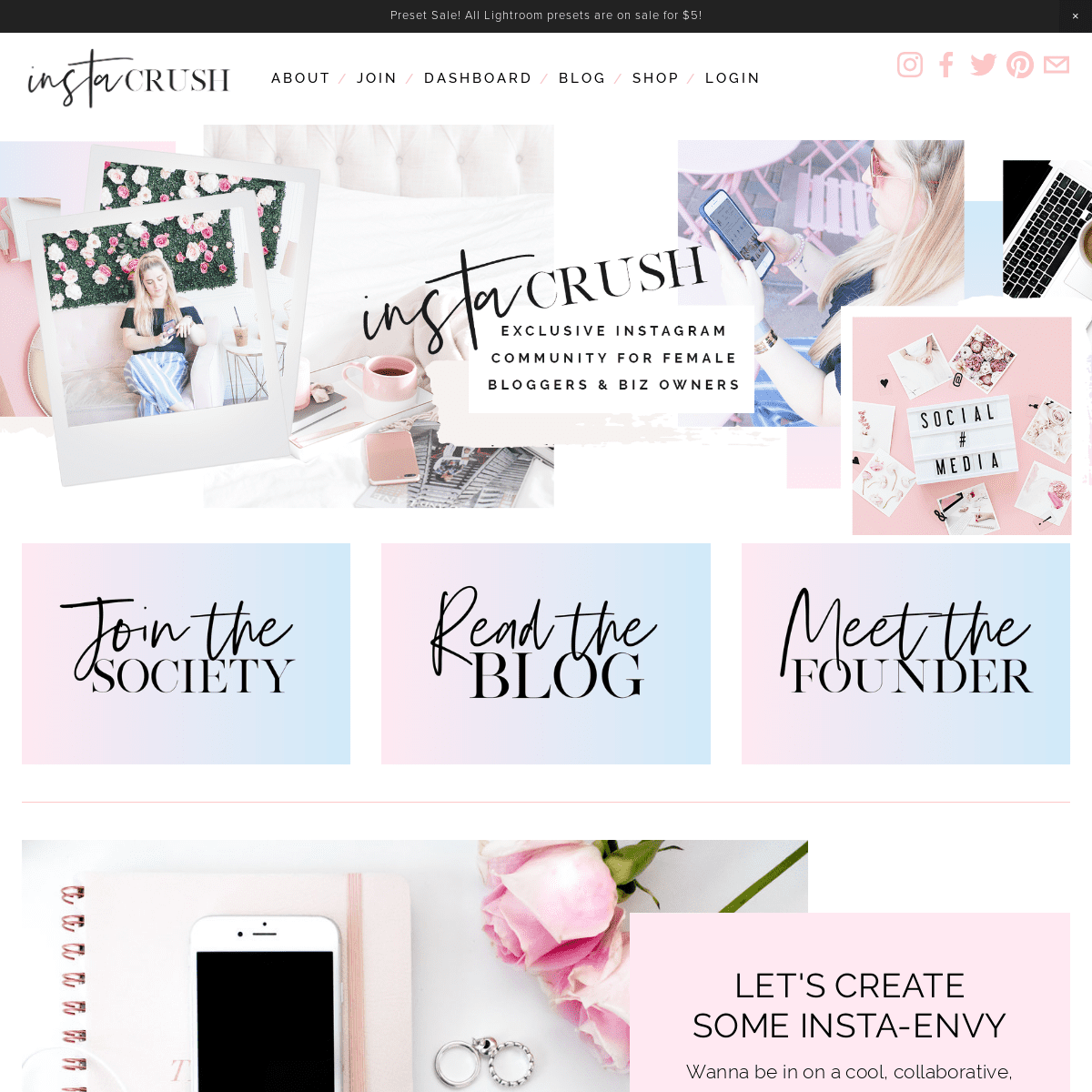 InstaCrush Society by Girlcrush Collective - Instagram for Business