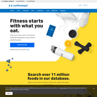 A complete backup of myfitnesspal.it