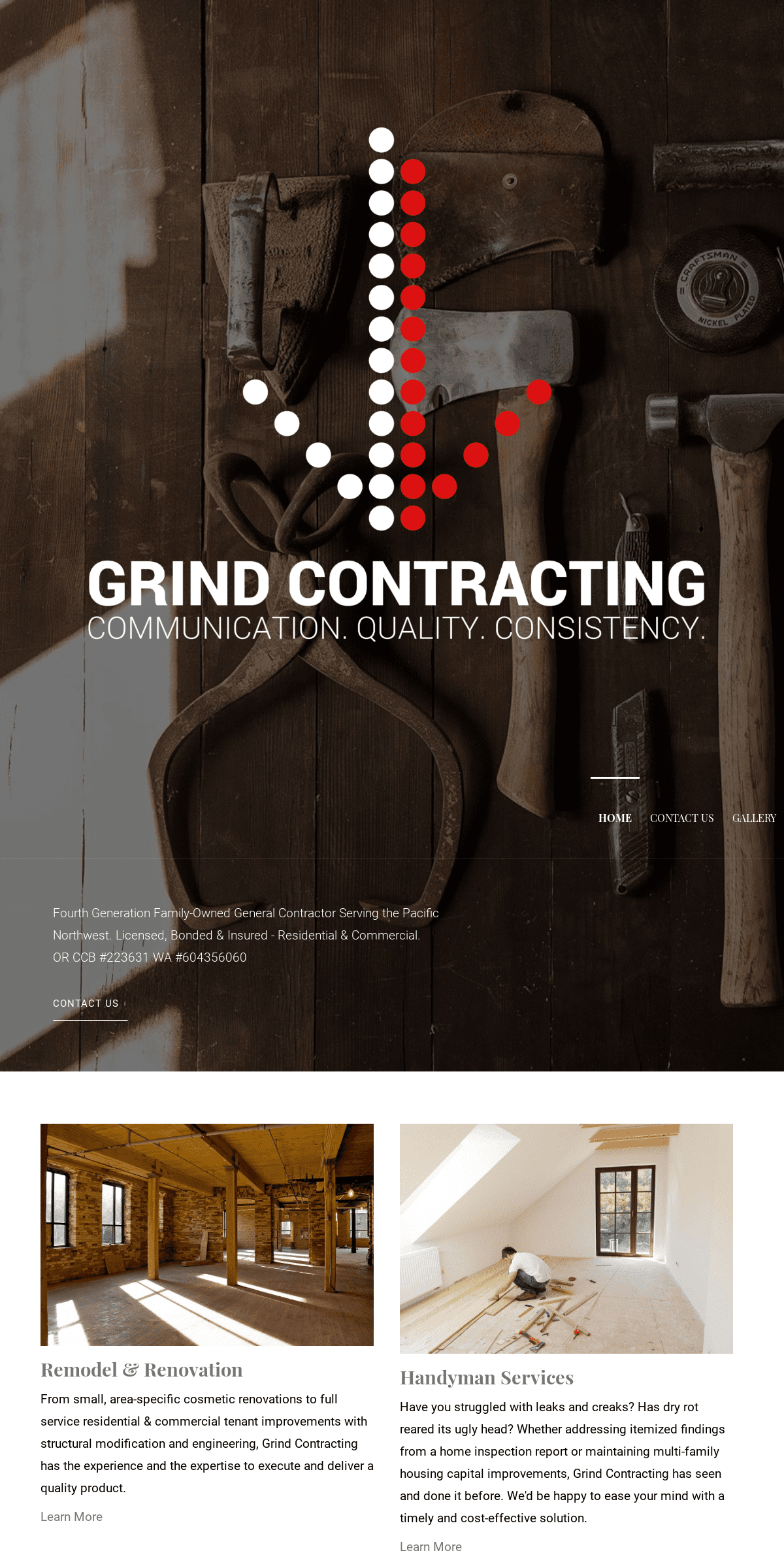 A complete backup of grindcontracting.com