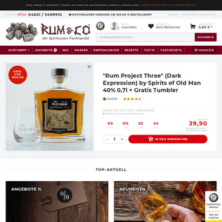 Rum & Co - dein preisgekrÃ¶nter Spirituosen Online Shop