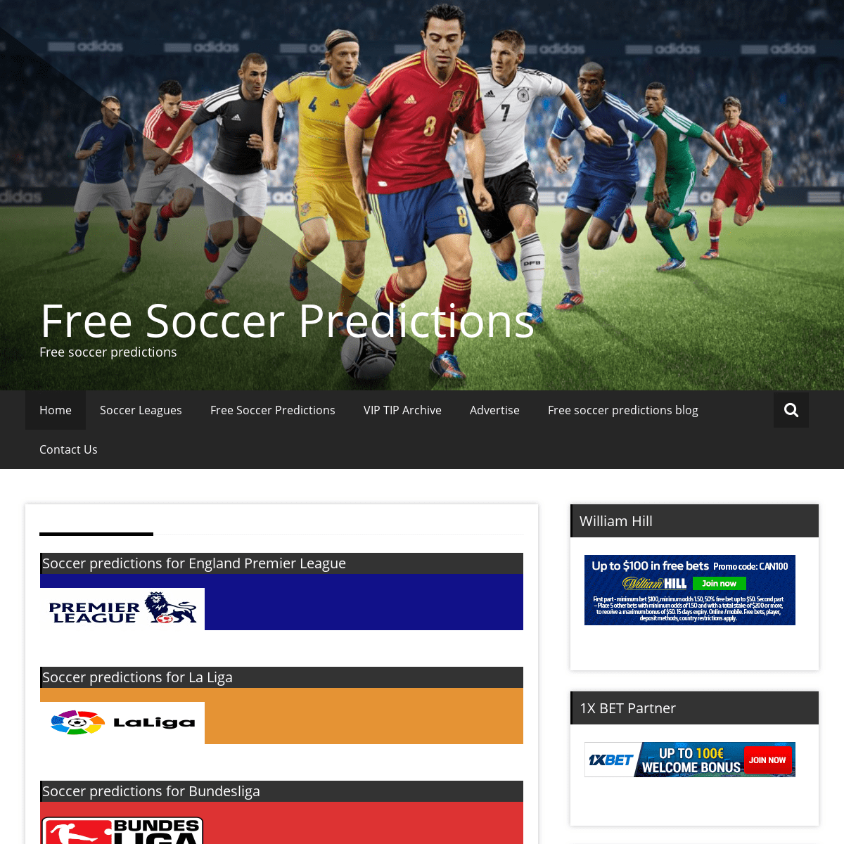 A complete backup of freesoccerpredictions.co.uk