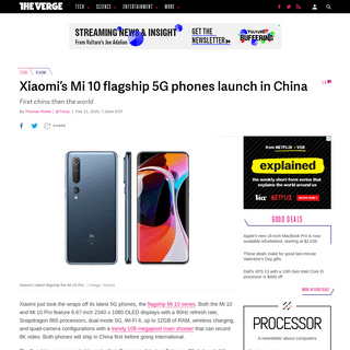 A complete backup of www.theverge.com/2020/2/13/21135980/xiaomi-mi-10-specs-date-price