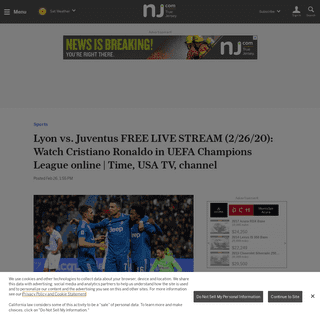 A complete backup of www.nj.com/sports/2020/02/lyon-vs-juventus-free-live-stream-22620-watch-cristiano-ronaldo-in-uefa-champions