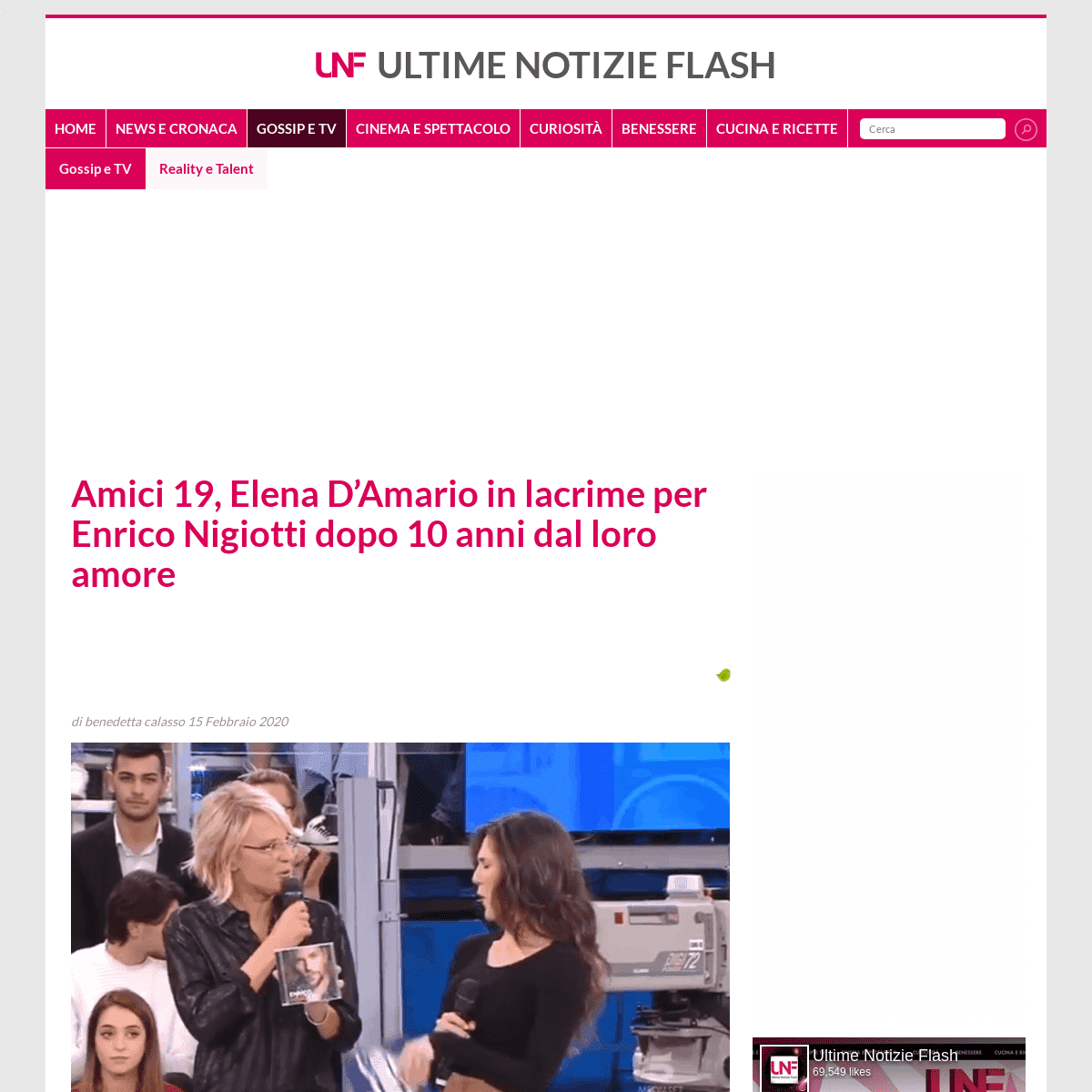 A complete backup of www.ultimenotizieflash.com/gossip-tv/reality-talent/2020/02/15/amici-19-elena-damario-in-lacrime-per-enrico