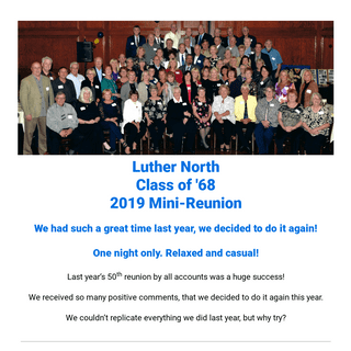 A complete backup of luthernorth1968reunion.com