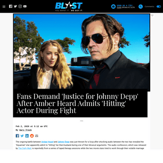A complete backup of theblast.com/110013/fans-demand-justice-for-johnny-depp-after-amber-heard-admits-hit