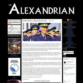 A complete backup of thealexandrian.net