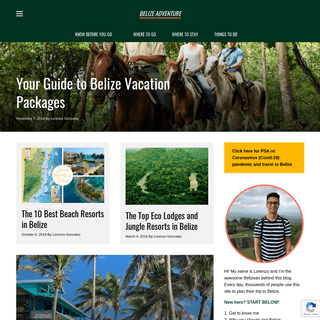 Belize Adventure â€“ An easy-to-read Belize vacation travel guide