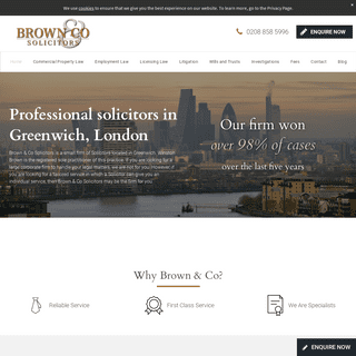 Brown & Co Solicitors are your local solicitors