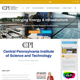 Central Pennsylvania Institute of Science and Technology â€“ Discover A World of Opportunity