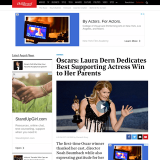 A complete backup of www.hollywoodreporter.com/news/oscars-laura-dern-wins-best-supporting-actress-1277337