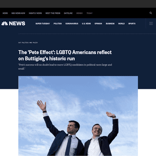 A complete backup of www.nbcnews.com/feature/nbc-out/pete-effect-lgbtq-americans-reflect-buttigieg-s-historic-run-n1147486