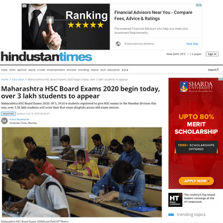 A complete backup of www.hindustantimes.com/education/maharashtra-hsc-board-exams-2020-begin-today-over-3-lakh-students-to-appea
