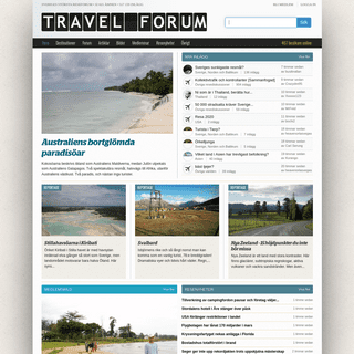 Travel Forum - Sveriges stÃ¶rsta reseforum