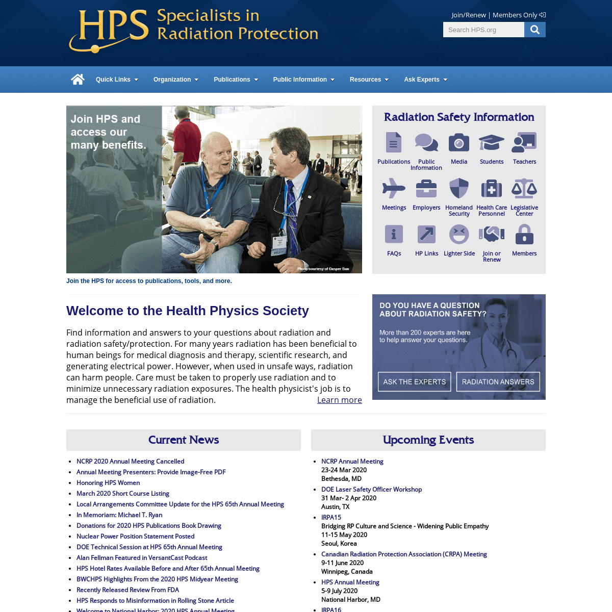 A complete backup of hps.org