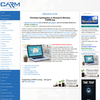 A complete backup of carm.org