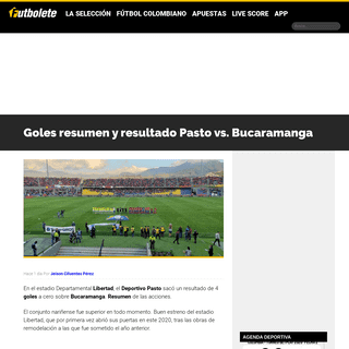 A complete backup of futbolete.com/futbol-colombiano/goles-resumen-y-resultado-pasto-vs-bucaramanga/459234/