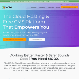 A complete backup of modx.com
