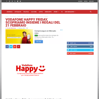 Vodafone Happy Friday, scopriamo insieme i regali del 21 febbraio â‹† ZON