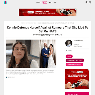A complete backup of www.hit.com.au/story/connie-defends-herself-against-rumours-that-she-lied-to-get-on-mafs-149392