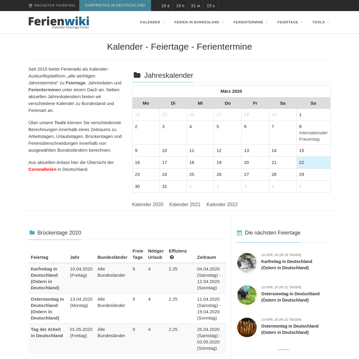 A complete backup of ferienwiki.de