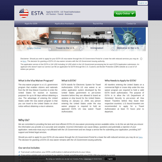 ESTA USA - ESTA Visa Requirements and Registration Online Process