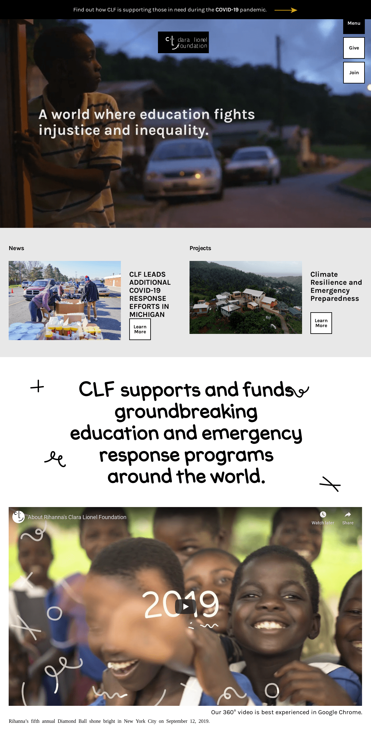 A complete backup of claralionelfoundation.org