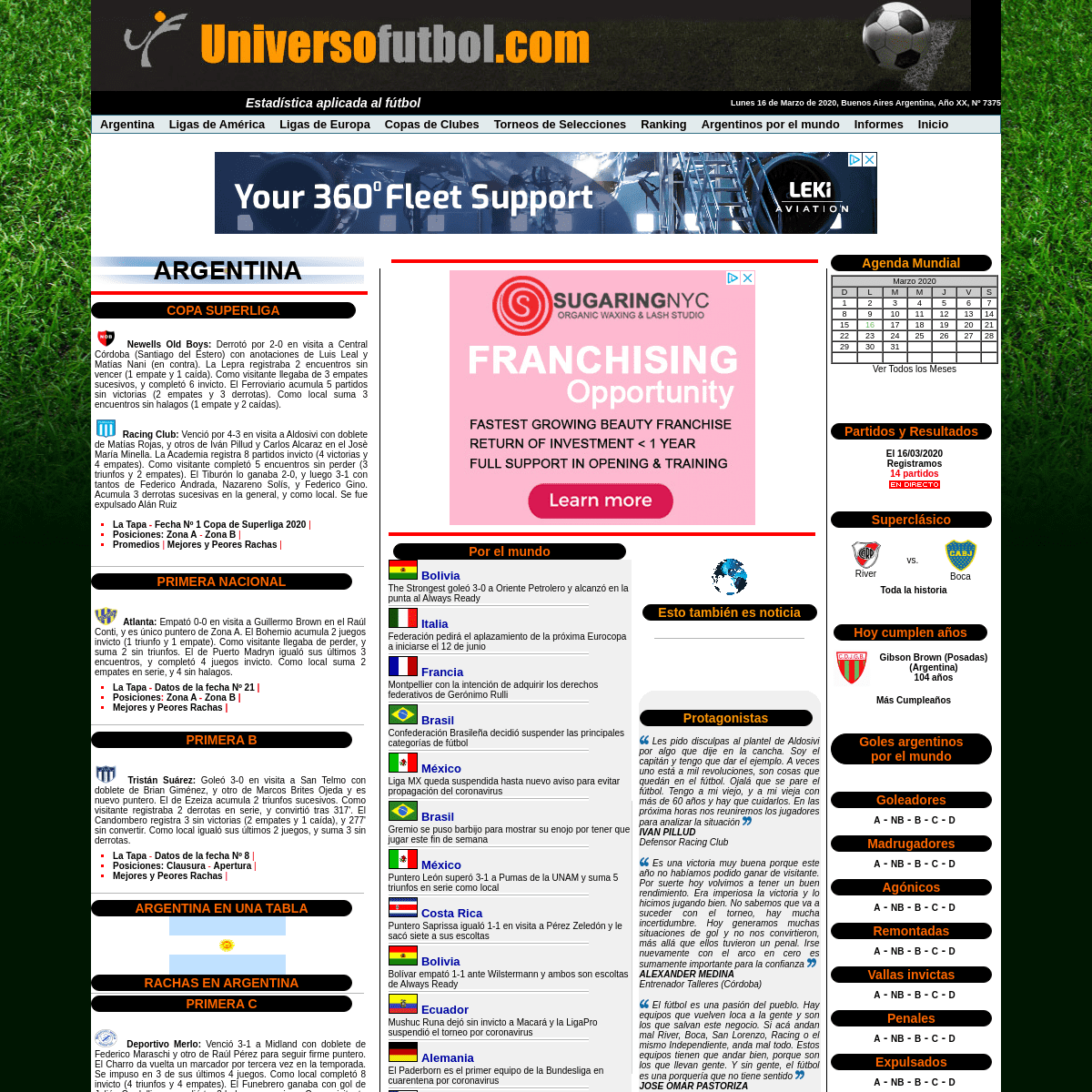A complete backup of universofutbol.com
