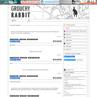 Grouchy Rabbit- Information for successful living.
