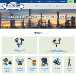 BI-TORQ Valve Automation - Automated and Fire Safety Shut-off Valves