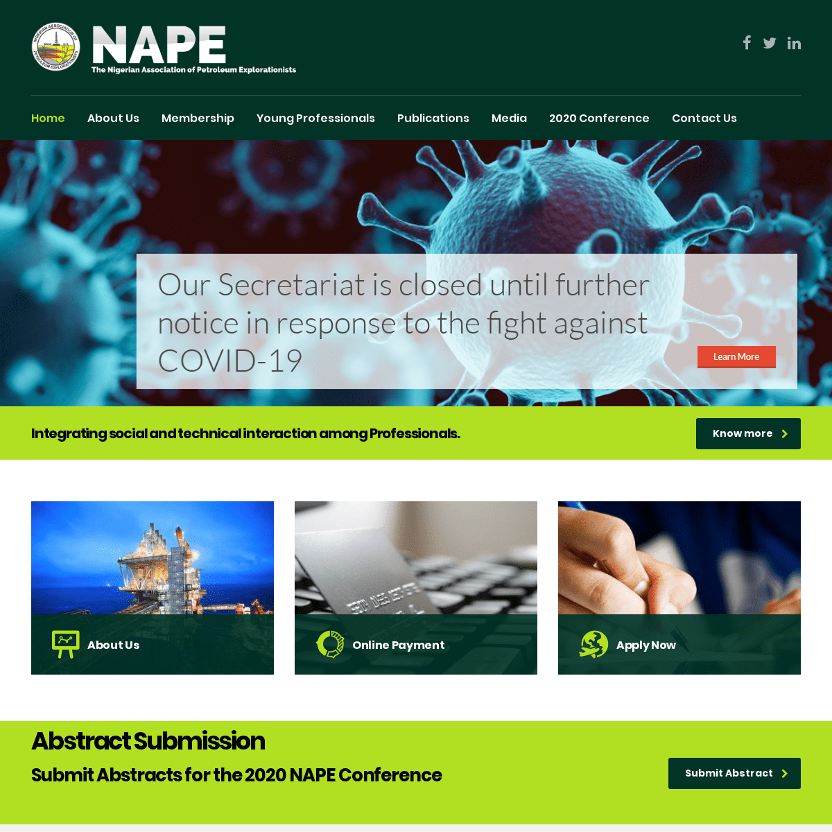 A complete backup of nape.org.ng
