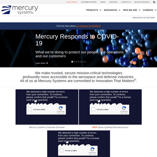 Mercury Systems Capabilities - Innovation That MattersÂ®