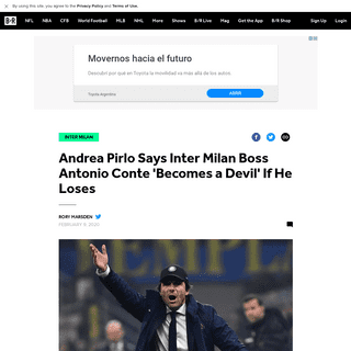 A complete backup of bleacherreport.com/articles/2875535-andrea-pirlo-says-inter-milan-boss-antonio-conte-becomes-a-devil-if-he-
