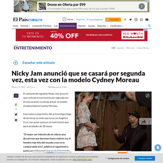Nicky Jam anunciÃ³ que se casarÃ¡ por segunda vez