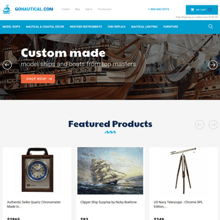 GoNautical Store - Nautical Decor Store-Wooden Model Ships-Sailboat Models