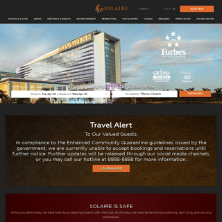 A complete backup of solaireresort.com