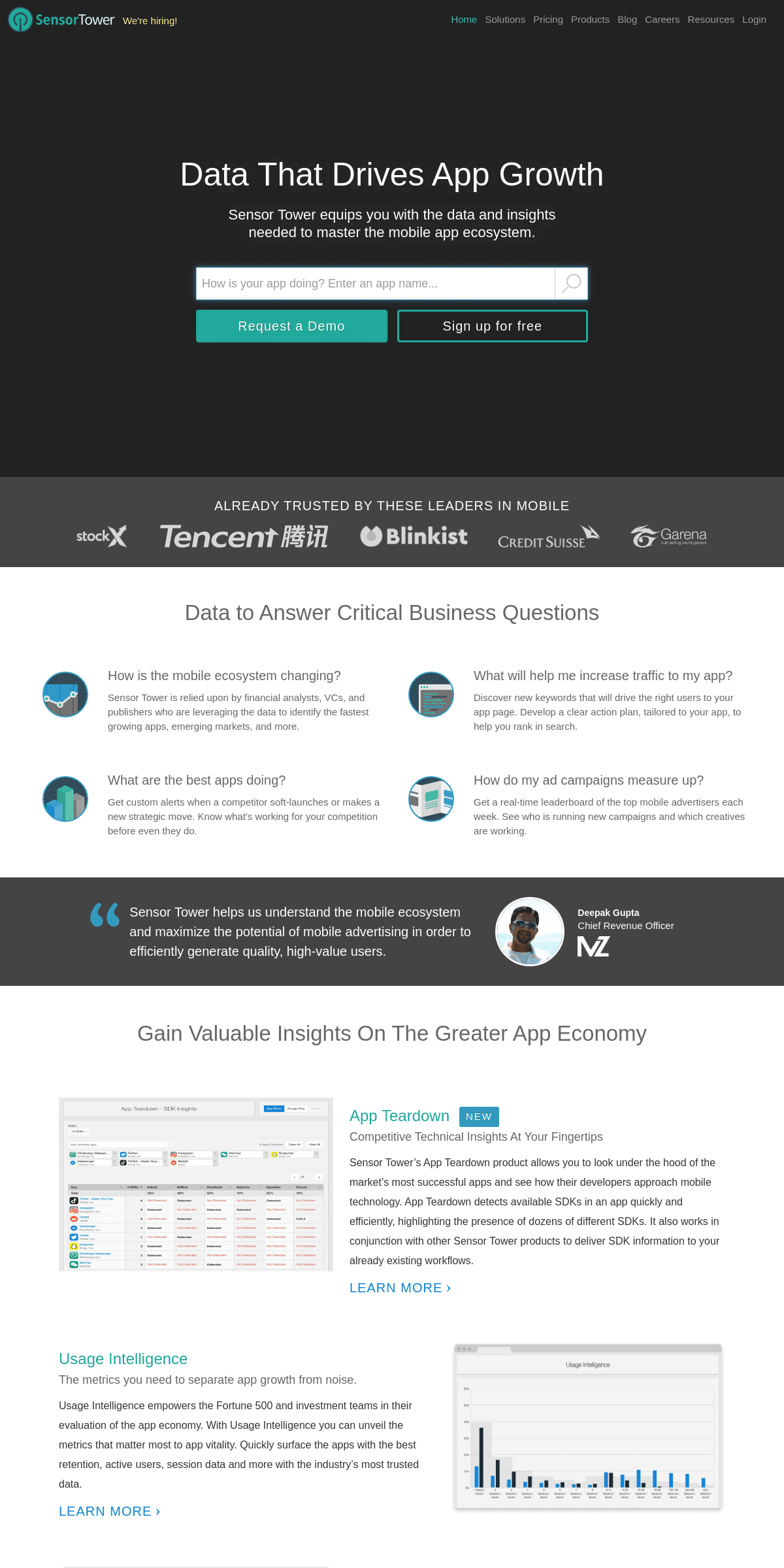 A complete backup of sensortower.com