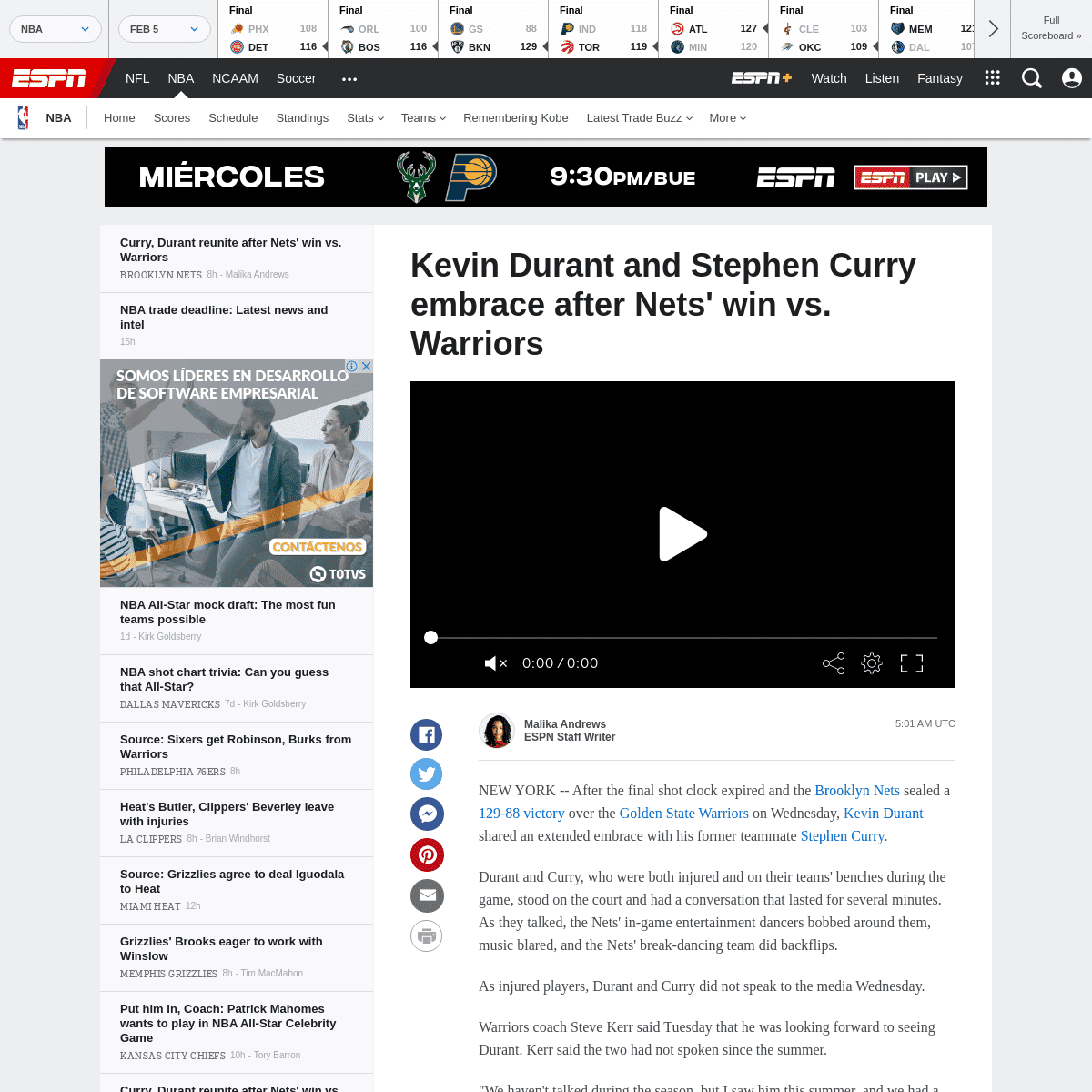A complete backup of www.espn.com/nba/story/_/id/28644233/kevin-durant-stephen-curry-embrace-nets-win-vs-warriors