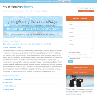Courthouse Clinics â€“ The UK's No.1 Doctor-Led Non-Surgical Cosmetic Treatments